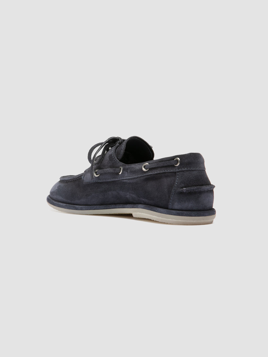 LOVE 101 - Blaue Bootsschuhe aus Wildleder - image 4,side view