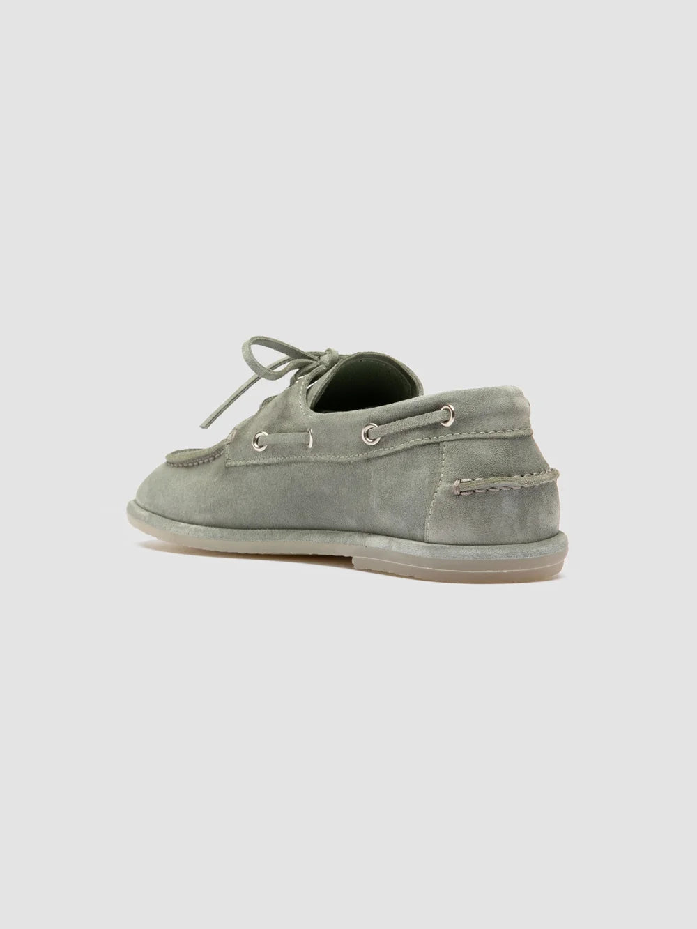 LOVE 101 - Grüne Segelschuhe aus Wildleder - image 4,side view