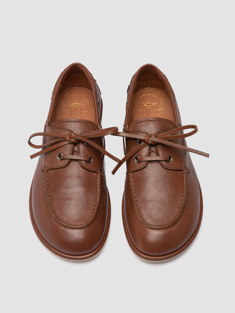 LOVE 101 - Brown Leather Boat Shoes