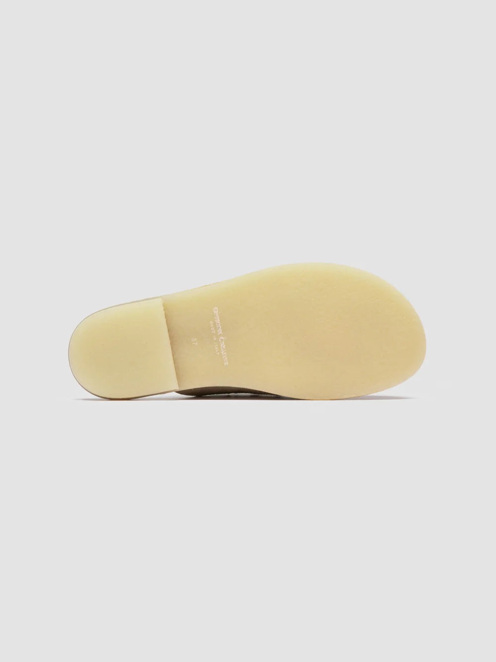 LOVE 106 - Beige Suede Mule Sandals - image 5,side view