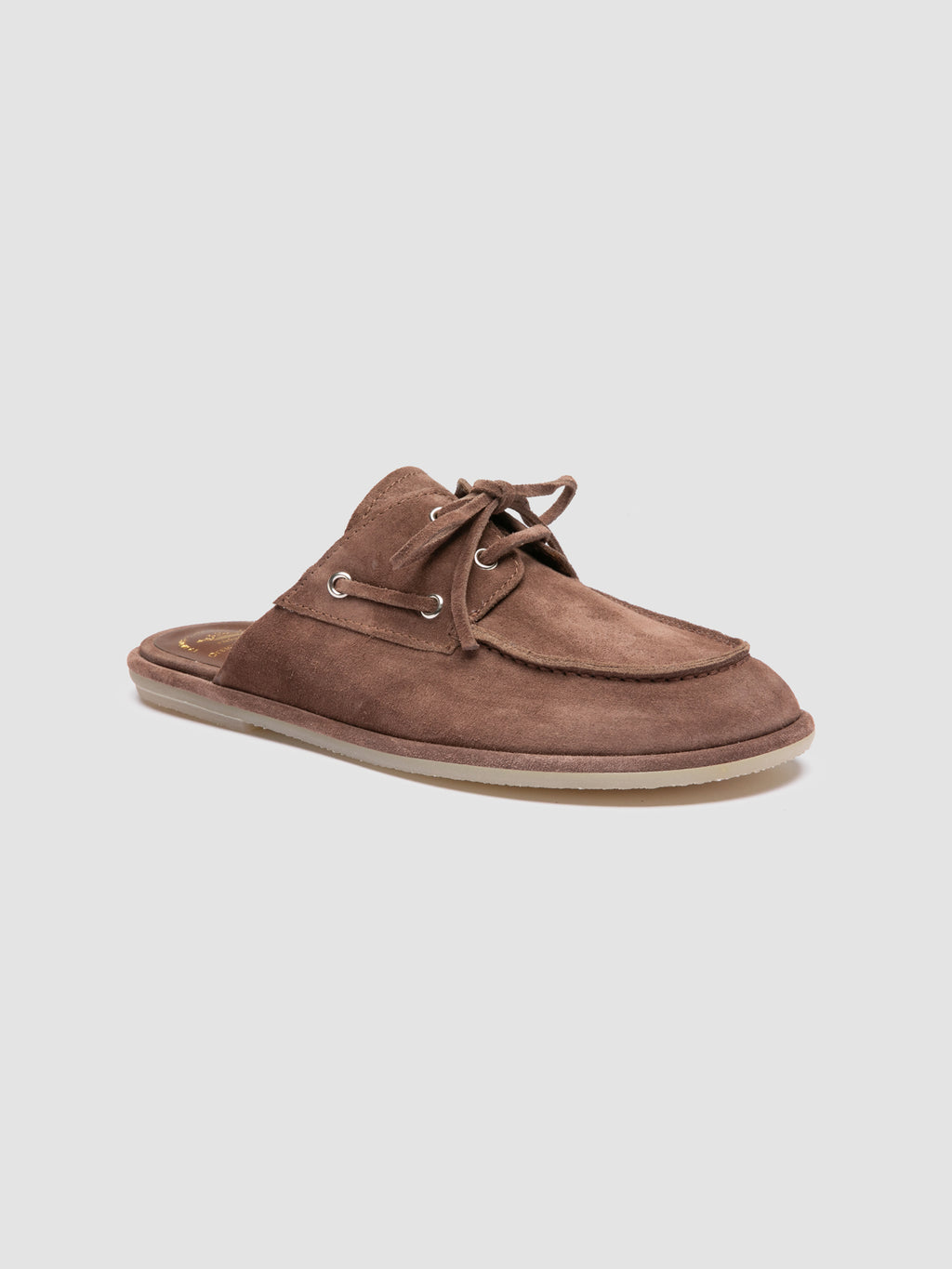 LOVE 106 - Brown Suede Mule Sandals - image 3,side view