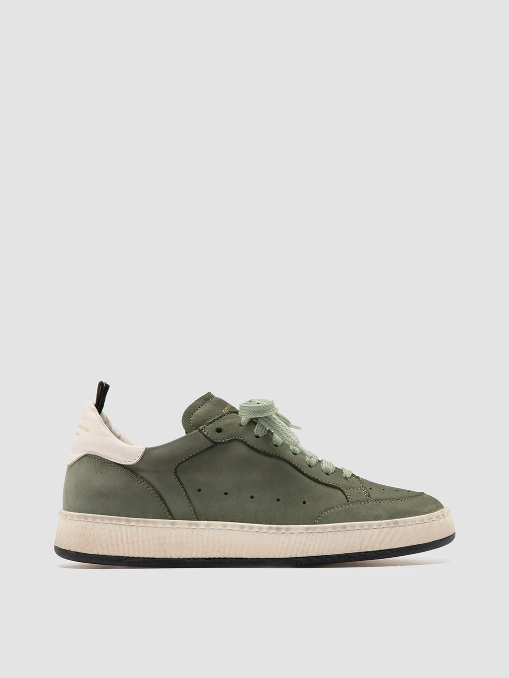 MAGIC 102 - Grüne Low-Top-Sneaker aus Leder - image 1,side view