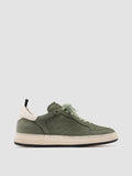 MAGIC 102 - Grüne Low-Top-Sneaker aus Leder - thumb image 1,side view