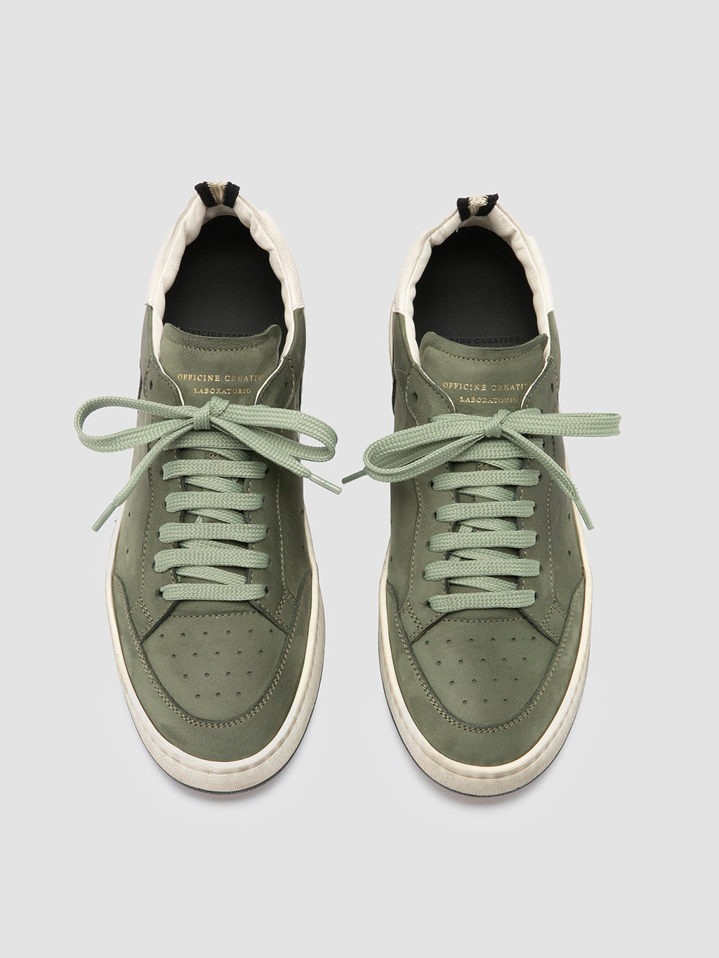 MAGIC 102 - Grüne Low-Top-Sneaker aus Leder - image 2,side view