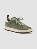 MAGIC 102 - Grüne Low-Top-Sneaker aus Leder - thumb image 3,side view
