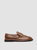 MARJORY 103 - Brown Leather Penny Loafers - thumb image 1,side view
