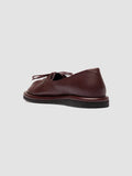 MARJORY 104 - Burgundy Leather Ballerina Shoes - thumb image 4,side view