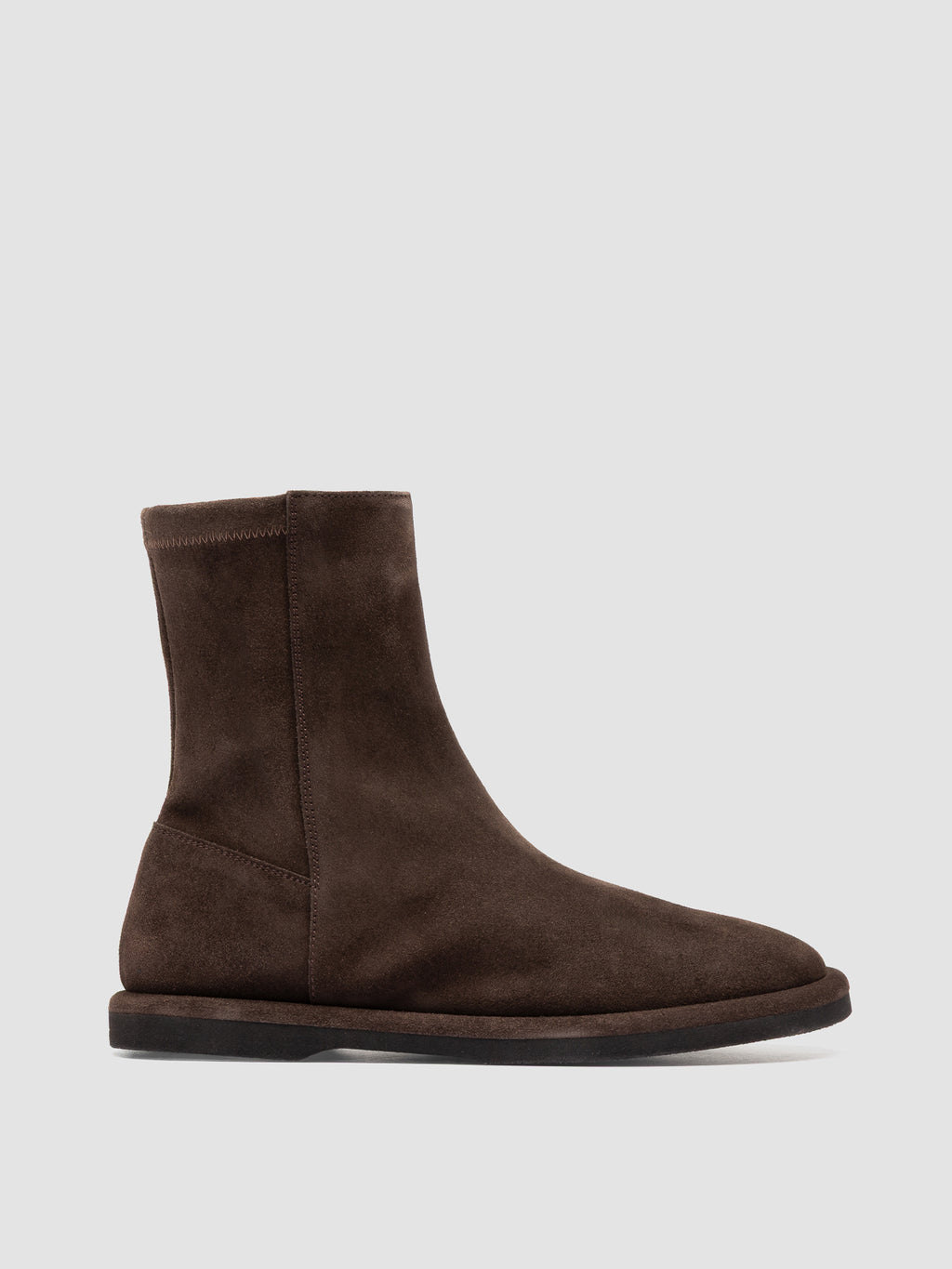 MARJORY 106 - Brown Suede Zipped Boots - image 1,side view