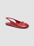 MEREDITH 001 - Rote Ledersandalen mit Fersenriemen - thumb image 3,side view