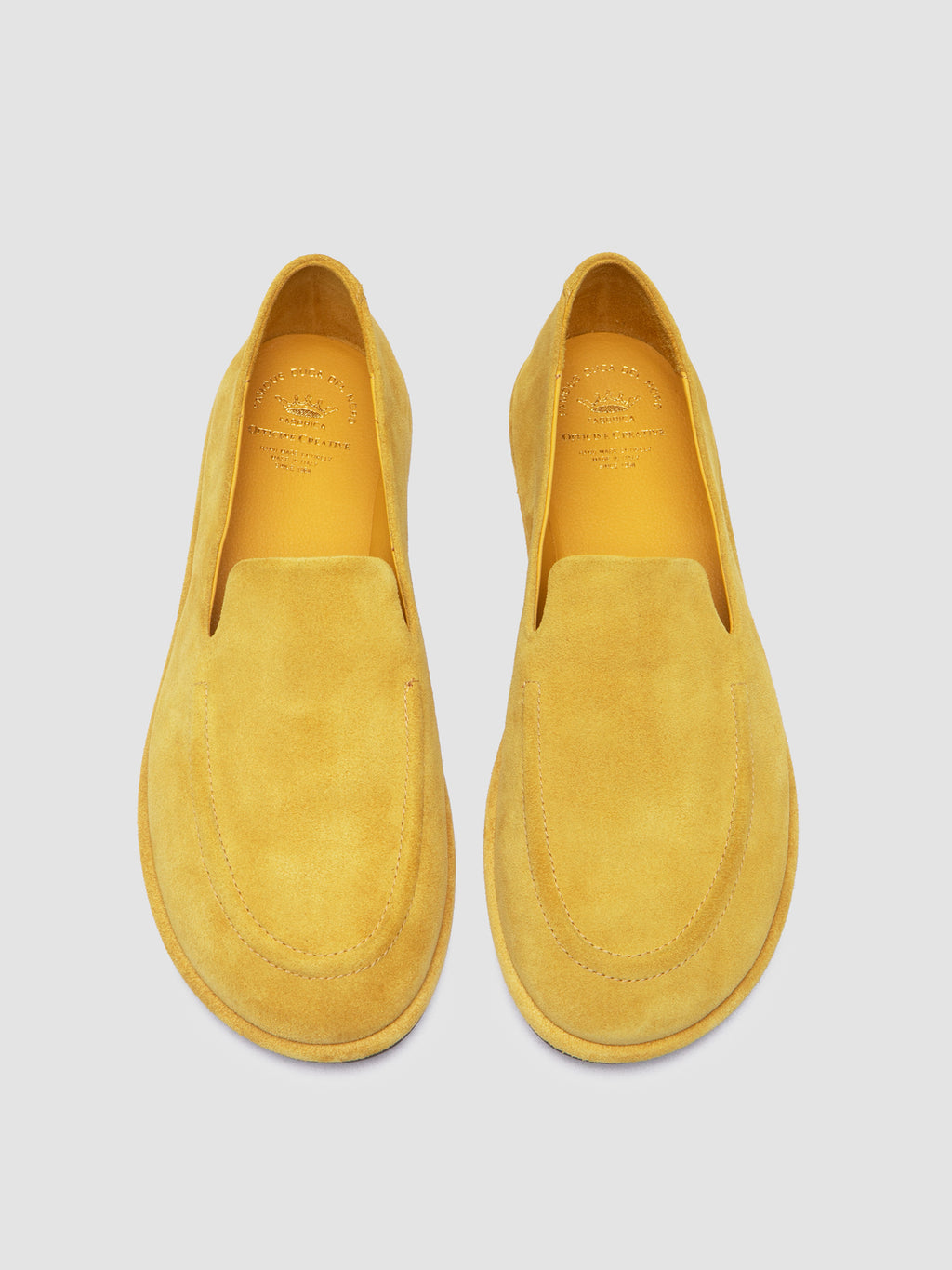 MIENNE 101 - Loafer aus gelbem Wildleder - image 2,side view