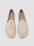MIENNE 101 - Ivory Suede Loafers - thumb image 2,side view