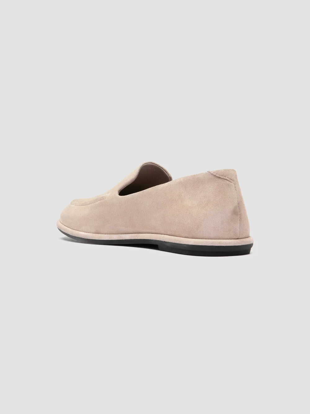 MIENNE 101 - Ivory Suede Loafers - image 4,side view