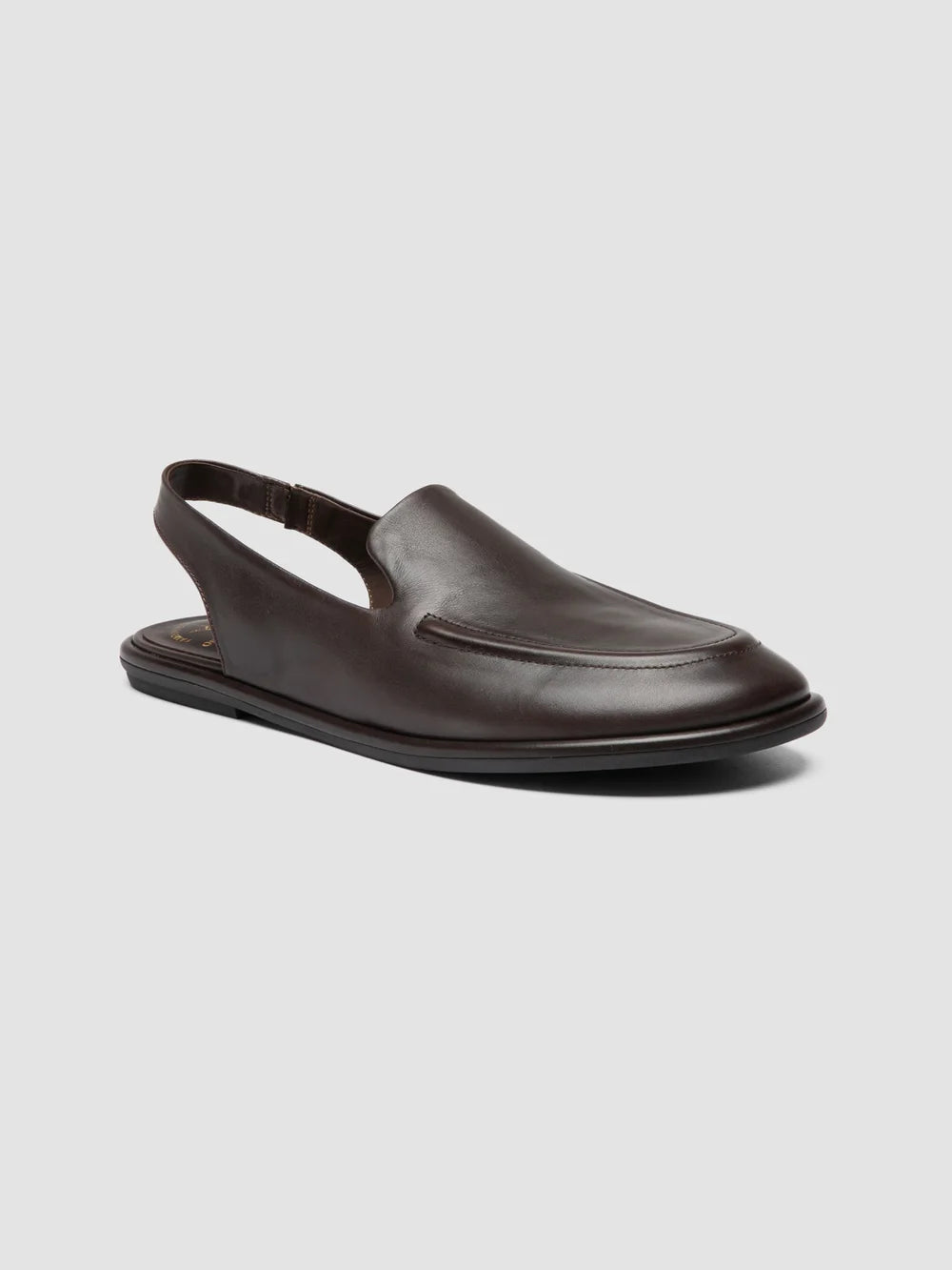 MIENNE 116 - Braune Ledersandalen mit Fersenriemchen - image 3,side view