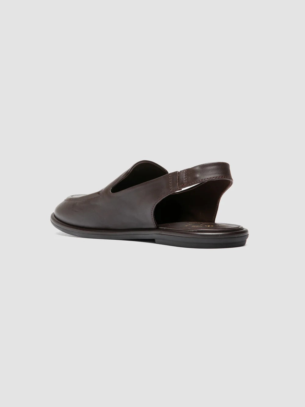 MIENNE 116 - Braune Ledersandalen mit Fersenriemchen - image 4,side view