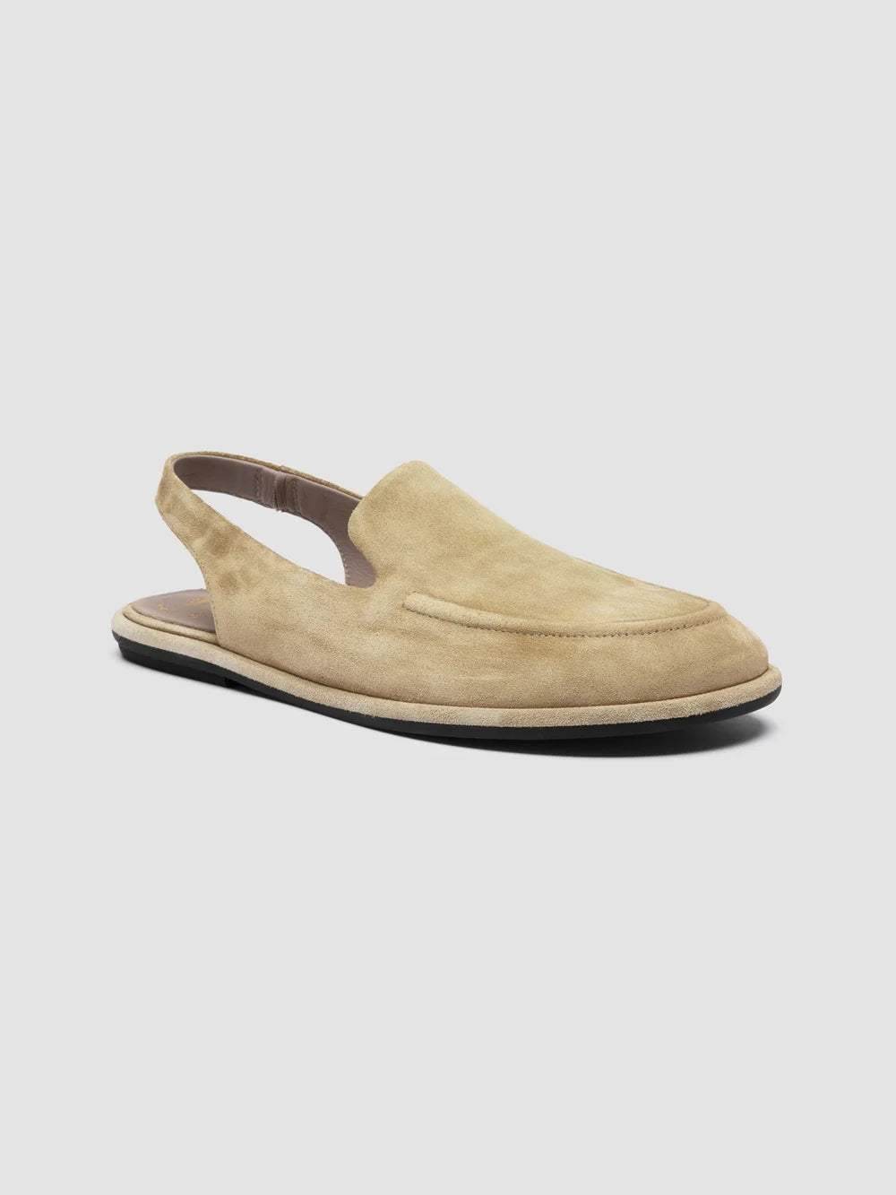 MIENNE 116 - Brown Suede Slingback Sandals - image 3,side view