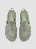 MIENNE 116 - Green Suede Slingback Sandals - thumb image 2,side view