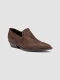 NOELIE DD 111 - Brown Leather Penny Loafers - thumb image 3,side view