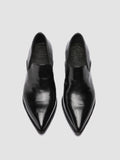 NOELIE DD 111 - Schwarze Penny-Slipper aus Leder - thumb image 2,side view
