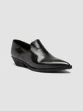 NOELIE DD 111 - Schwarze Penny-Slipper aus Leder - thumb image 3,side view