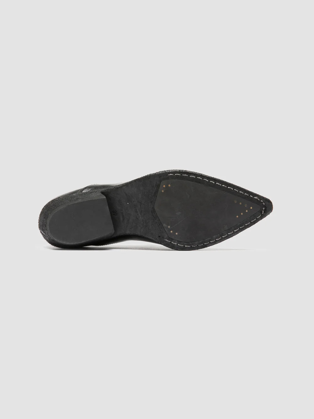 NOELIE DD 111 - Schwarze Penny-Slipper aus Leder - image 5,side view