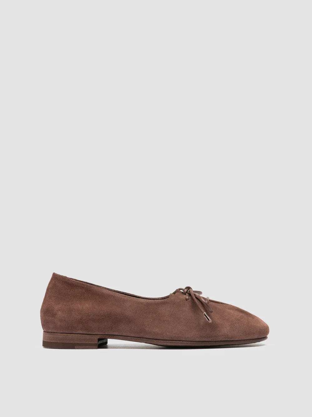 OLIVER 102 - Braune Ballerinas aus Wildleder - image 1,side view