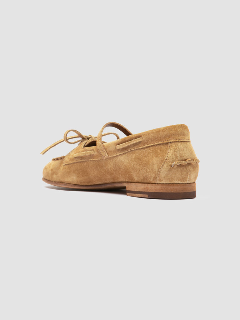 OLIVER 104 - Camel Suede Ballerina Shoes