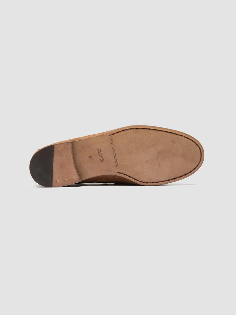 OLIVER 104 - Brown Suede Ballerina Shoes
