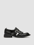 RUGGED 119 - Black Leather Monk shoes - thumb image 1,side view