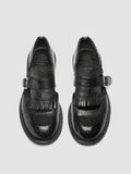 RUGGED 119 - Black Leather Monk shoes - thumb image 2,side view
