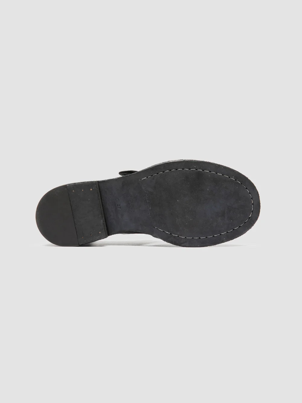 RUGGED 119 - Black Leather Monk shoes - image 5,side view