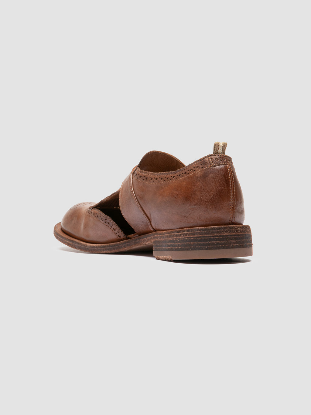 RUGGED 119 - Brown Leather Monk shoes - image 4,side view