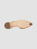 SAGE 103 - Goldfarbene Schuhe aus Leder mit T-Steg - thumb image 5,side view