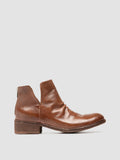 SHANTEL 003 - Brown Leather Zipped Boots - thumb image 1,side view
