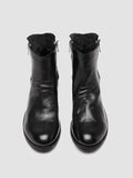 SHANTEL 004 - Black Leather Zipped Boots - thumb image 2,side view
