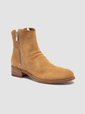 SHANTEL 004 - Camel Suede Zipped Boots - thumb image 3,side view