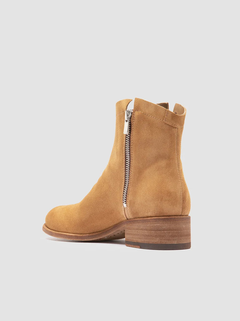 Womens Black Leather Zipped Boots: SHANTEL 004 Officine Creative - 4