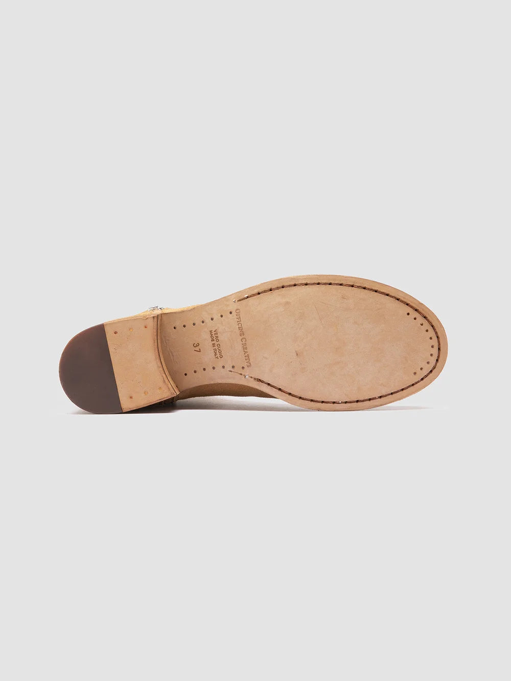 SHANTEL 004 - Camel Suede Zipped Boots - image 5,side view