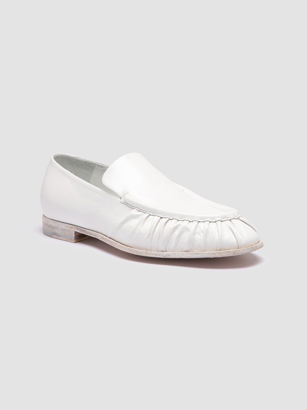 SOLITUDE 101 - Weiße Loafer aus Leder - image 3,side view