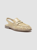 SOLITUDE 102 - Weiße Ledersandalen mit Fersenriemen - thumb image 3,side view