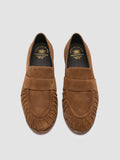SOLITUDE 107 - Brown Suede Penny Loafers - thumb image 2,side view
