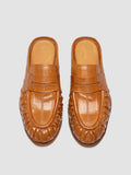 SOLITUDE 112 - Camel Leather Mule Sandals - thumb image 2,side view