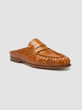 SOLITUDE 112 - Camel Leather Mule Sandals - thumb image 3,side view