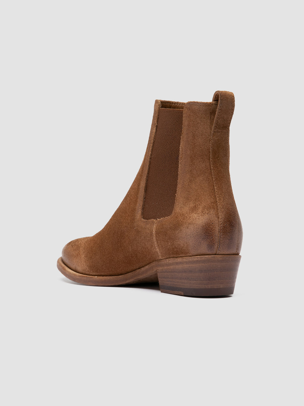 SONEGAL DD 001 - Brown Suede Chelsea Boots - image 4,side view