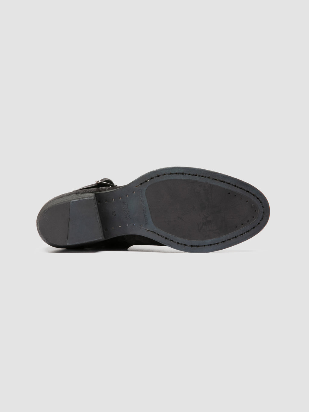 SONEGAL DD 002 - Black Suede Zip Boots - image 5,side view