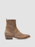 SONEGAL DD 003 - Brown Suede Zip Boots - thumb image 1,side view