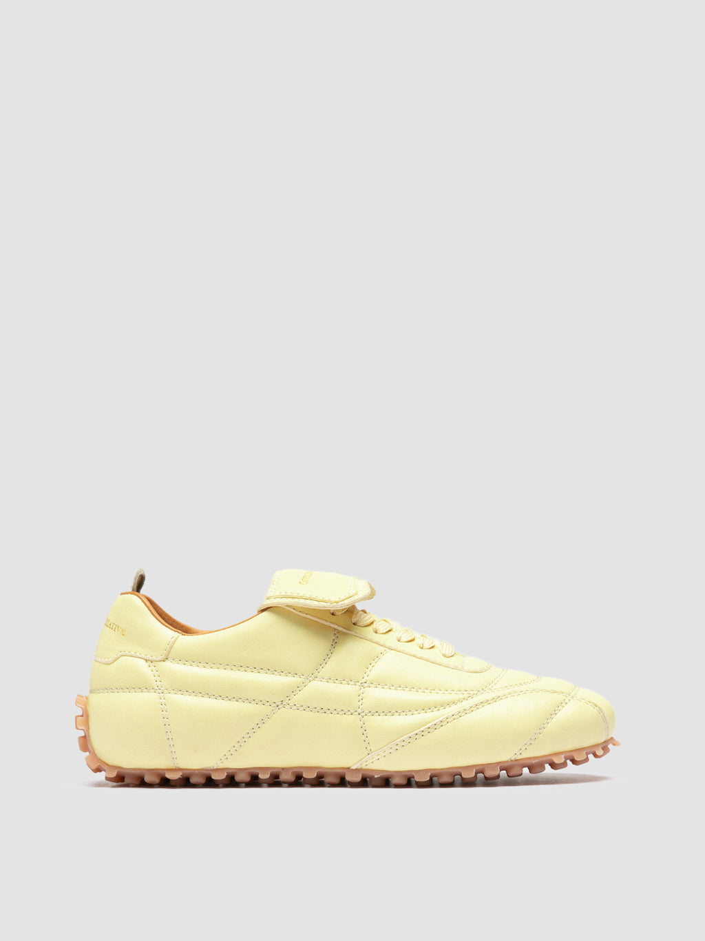 STRIKER 101 - Yellow Leather Low-Top Sneakers - image 1,side view