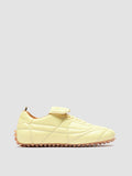 STRIKER 101 - Yellow Leather Low-Top Sneakers - thumb image 1,side view