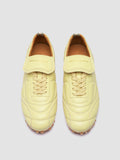 STRIKER 101 - Yellow Leather Low-Top Sneakers - thumb image 2,side view