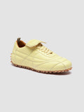 STRIKER 101 - Yellow Leather Low-Top Sneakers - thumb image 3,side view