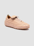 STRIKER 101 - Rose Leather Low Top Sneakers - thumb image 3,side view